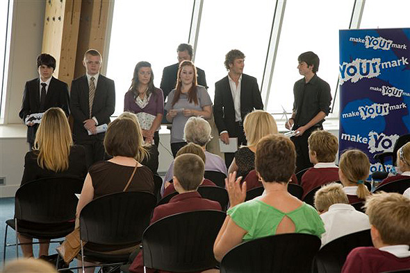 Deans High School Students present their ideas to the audience
